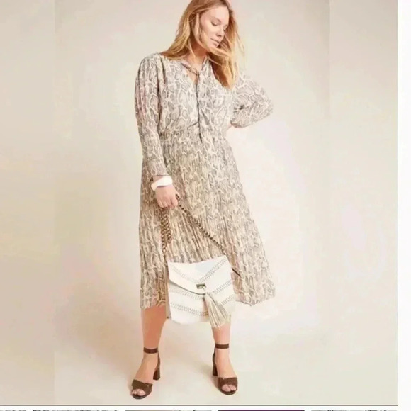NWT Current Air Los Angeles Snakeprint Midi Dress from Anthropologie - Picture 11 of 14